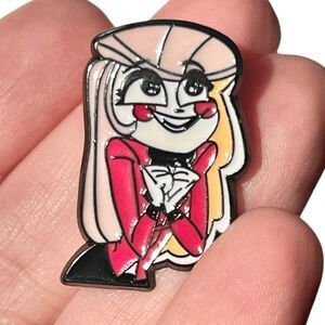 Hazbin Hotel Charlie Hopeful Eyes Enamel Pin